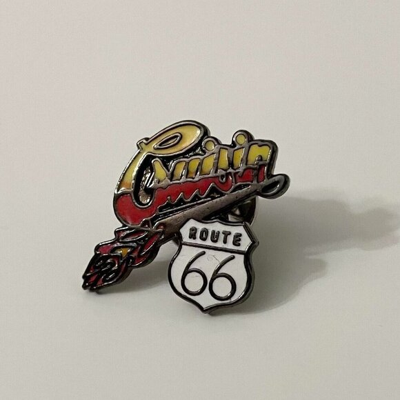 Route 66 Cruisin Hat Pin Lapel Pin - Picture 1 of 8